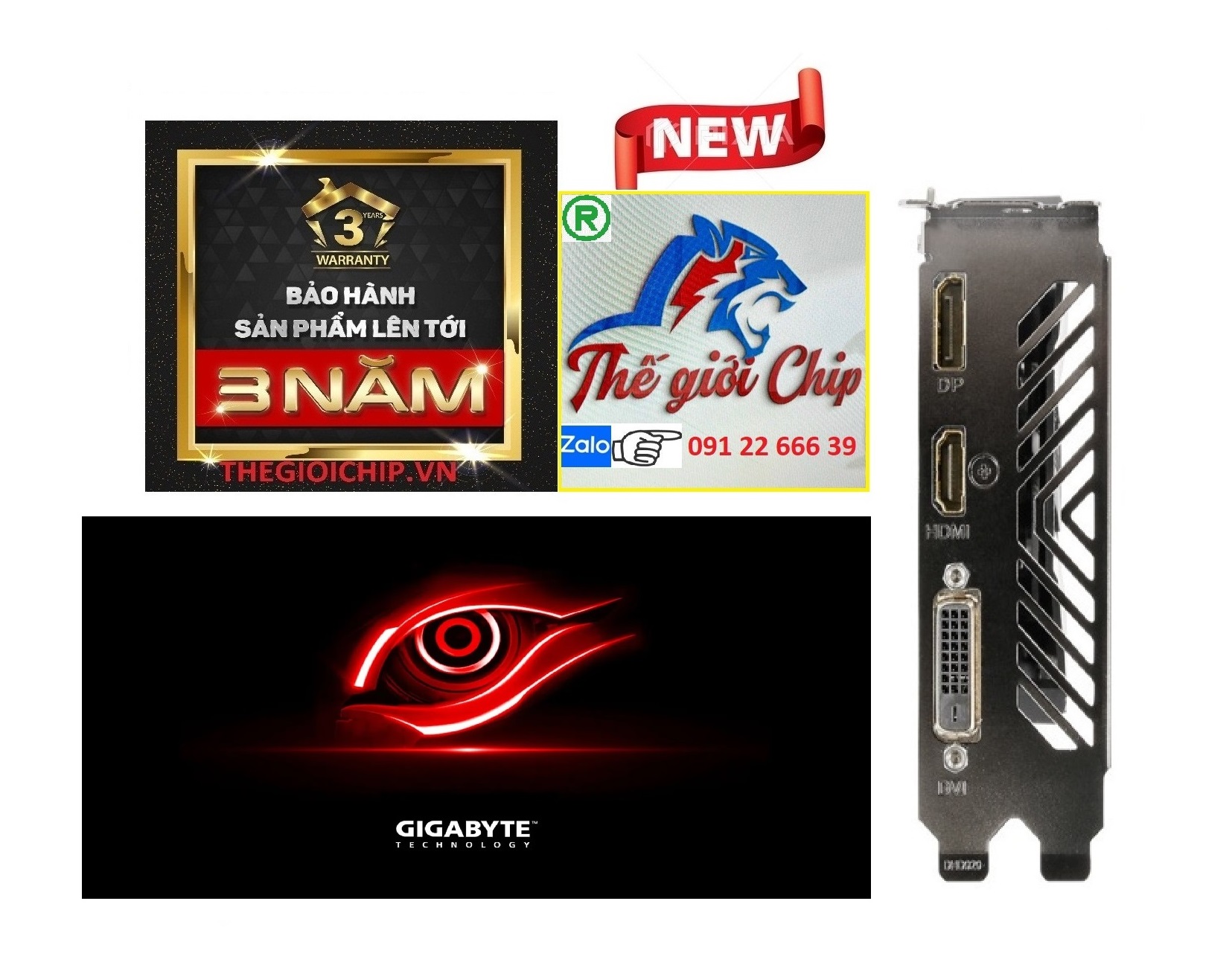 VGA (Cạc màn hình) GIGABYTE GTX 1050Ti 4GB/D5/1FAN - HÀNG CHÍNH HÃNG