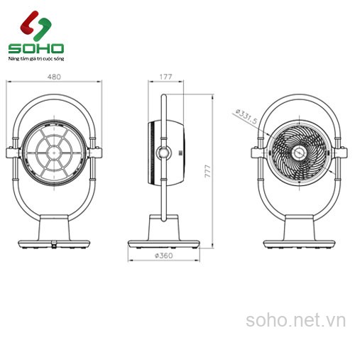 Máy Lọc Không Khí Và Làm Mát Alaska CY-10 - Hàng chính hãng