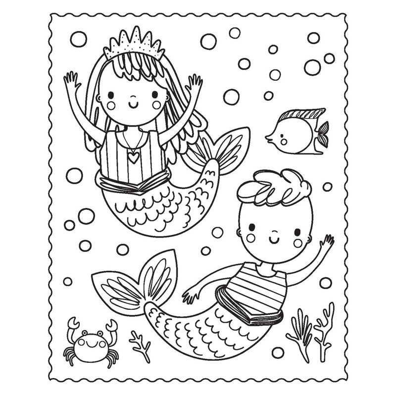 Sách Markerific - Activity Folder - Mermaid Metallics