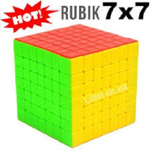 (HÀNG ĐỘC) Trò chơi rubik 7x7 không viền xoay cực trơn dành cho thi đấu siêu bền