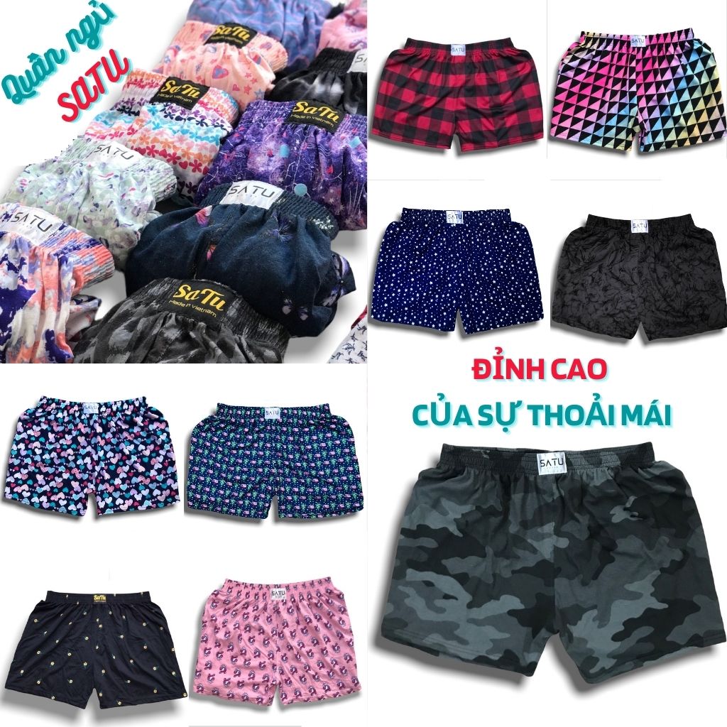 Quần Đùi Nam Nữ Mặc Nhà Mặc Ngủ VAZCO Vải Thun Cotton 4 Chiều Cao Cấp – Siêu Thoải Mái