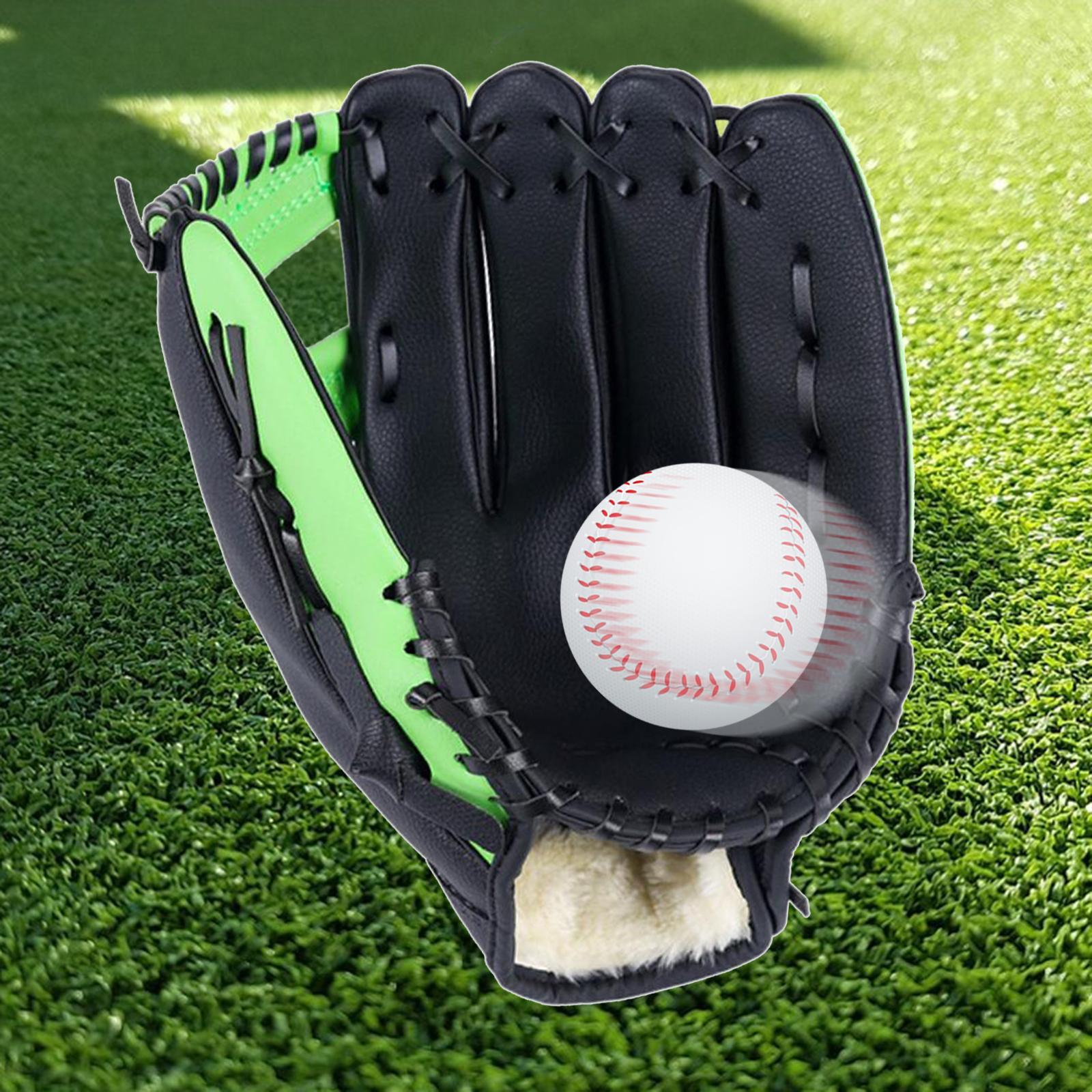 Adjustable Baseball Gloves with Soft Leather Thickening Pitcher Softball Gloves for Child Teens Adult Left Hand Throw, Left Hand Glove