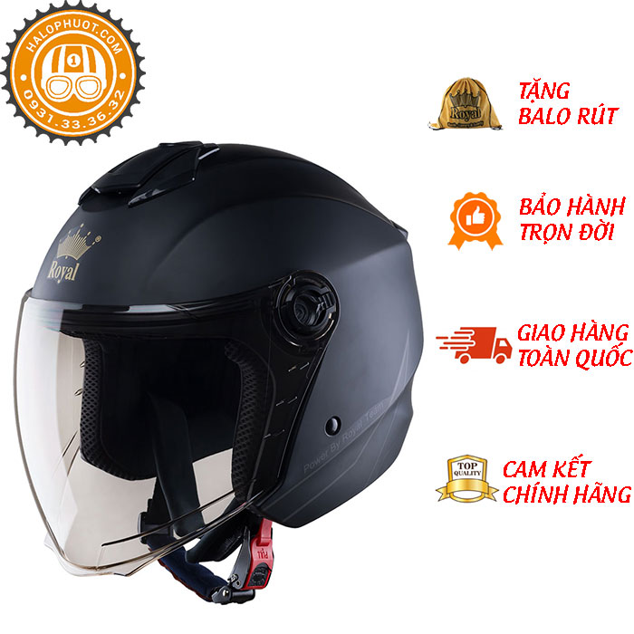 Mũ Bảo Hiểm 3/4 Đầu Royal XH01 Thời Trang, Cá Tính, Nhiều Màu Sắc Lựa Chọn