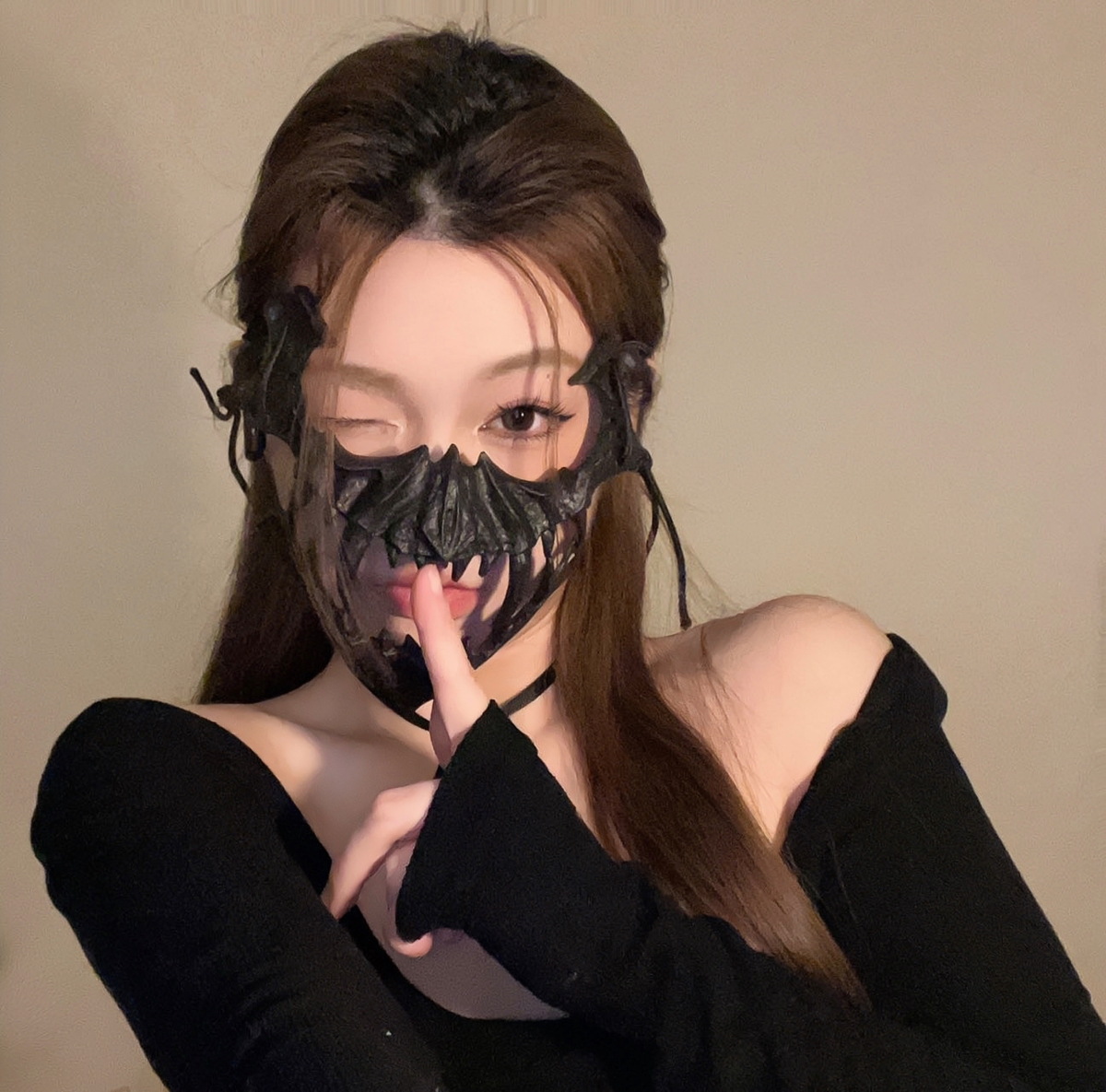 Mặt nạ cosplay Halloween, phong cách cá tính, mask couple, mặt nạ hóa trang mèo, phụ kiện Halloween