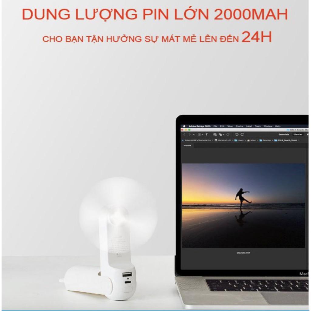 Quạt mini 3 trong 1 - D404 (Trắng)