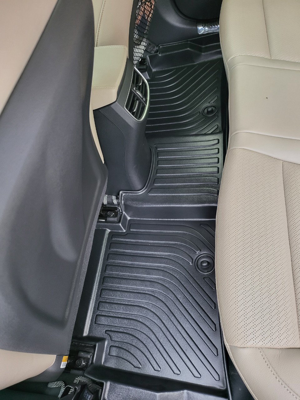 Thảm lót sàn xe ô tô Hyundai Elantra 2017- nay Nhãn hiệu Macsim chất liệu nhựa TPE cao cấp màu đen