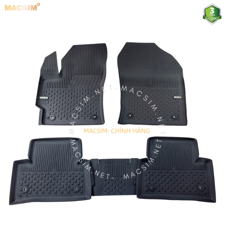 #Toyota Cross, Thảm lót sàn ô tô nhựa TPE Silicon Toyota Corolla Cross 2022+ Black Nhãn hiệu Macsim