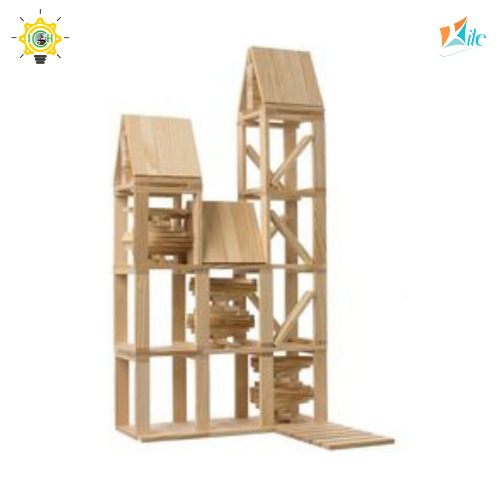 Thanh gỗ biến hình KITE 1115C214 kích thích khả năng sáng tạo, tư duy hình khối kiến trúc, rèn luyện khéo léo