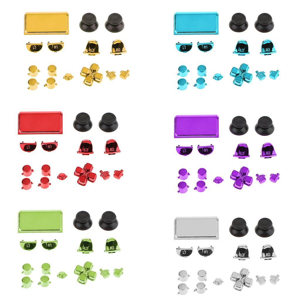 Replacement Full Buttons Custom Mod Kit for Sony PS4 Pro Controller Green