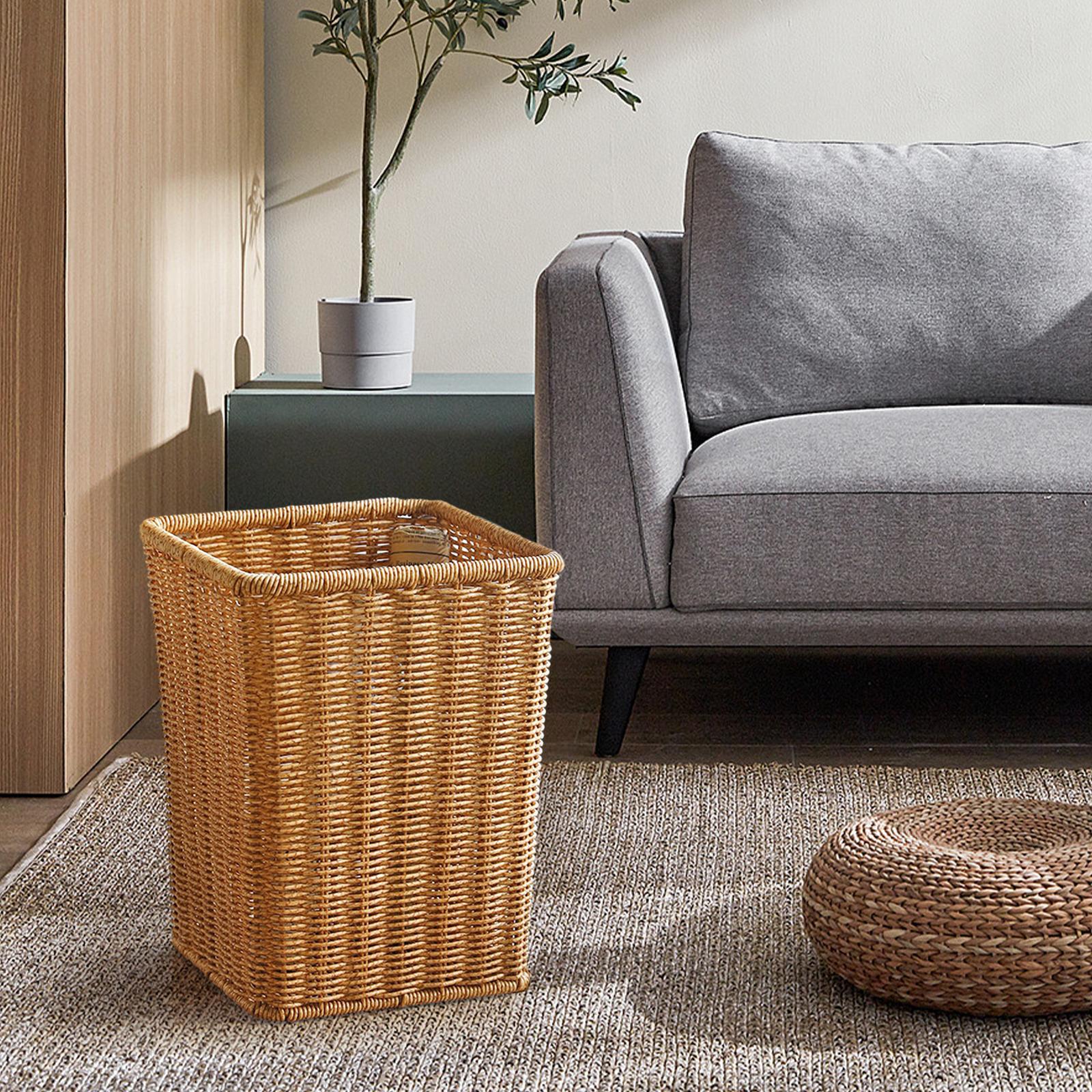 Handwoven Storage Basket Multipurpose Laundry Hamper for Bathrooms Laundry Craft