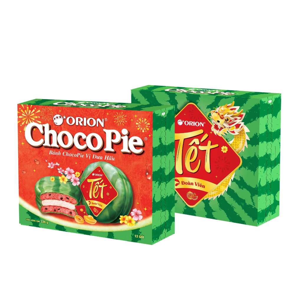 Combo 2 Hộp Bánh CHOCOPIE vị DƯA HẤU mát lạnh