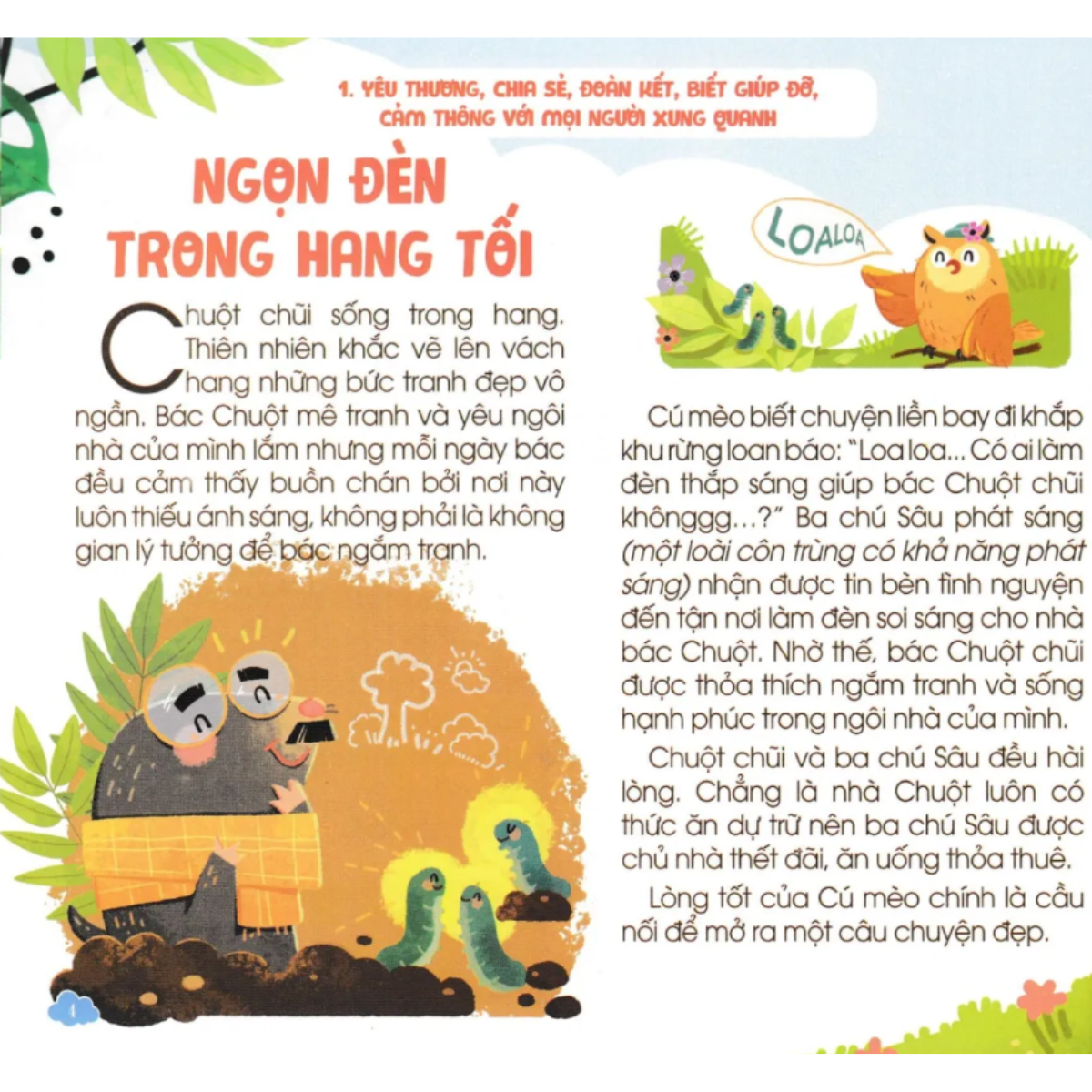 Bộ Sách Nuôi Dưỡng Tâm Hồn Trẻ Thơ - Ngọn Đèn Trong Hang Tối Tập 1