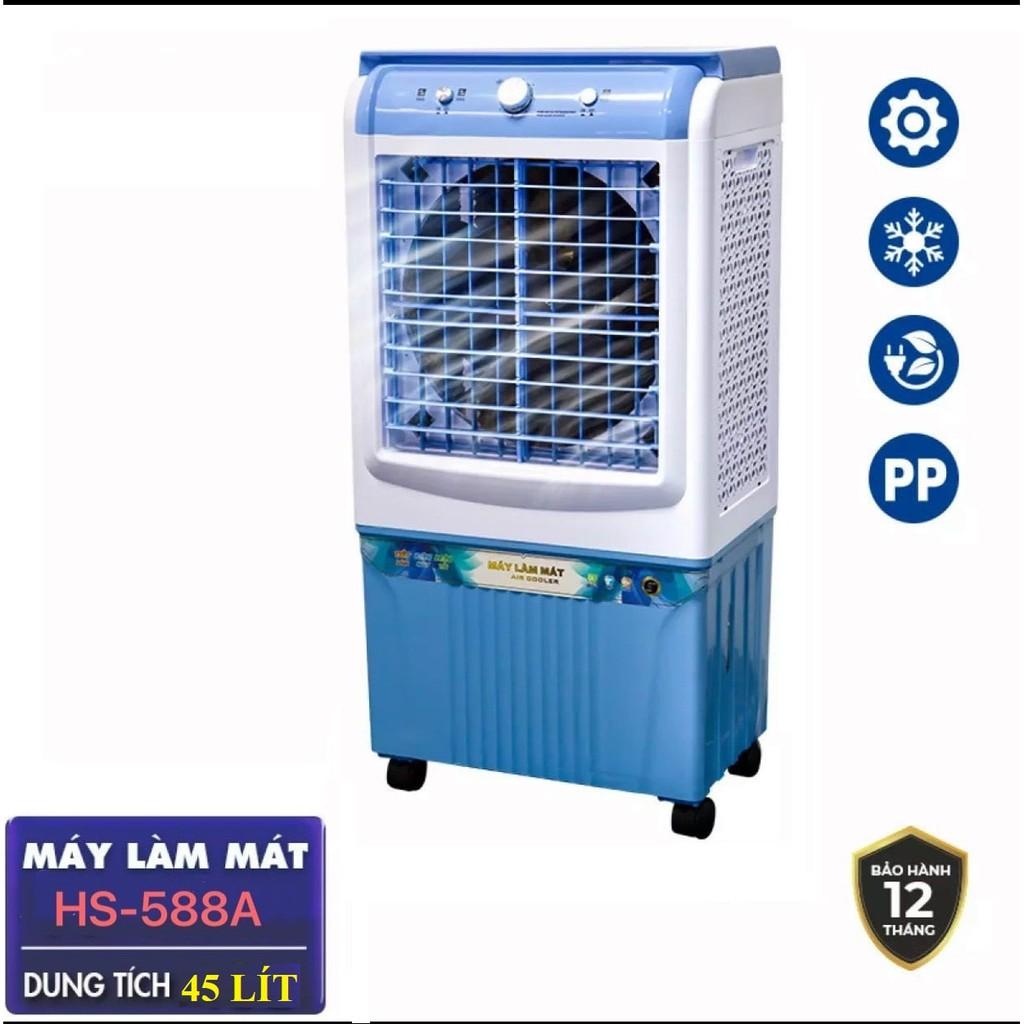 QUẠT ĐIỀU HOÀ QUẠT ĐÁ LÀM MÁT GIẢM NHIỆT BẰNG HƠI NƯỚC HS-588A BÌNH 45 LÍT