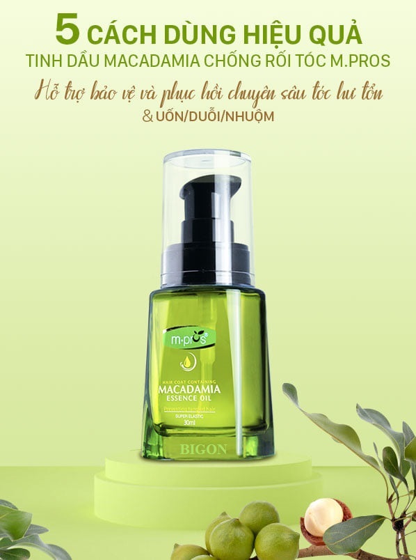 Tinh Dầu Dưỡng Tóc - Chống Rối Tóc Macadamia M.PROS 30ml
