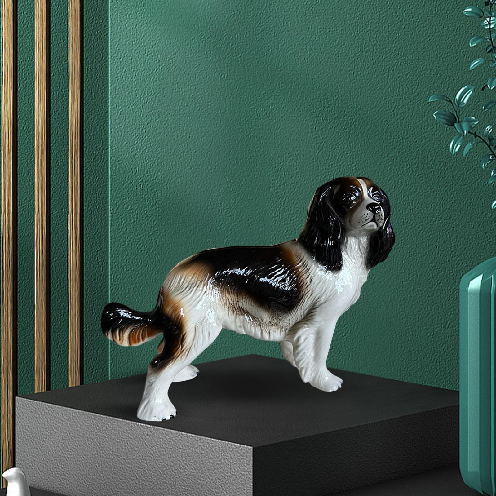 Adorable Dog Animal Figurine Statue Resin Animals Figure for Decoration