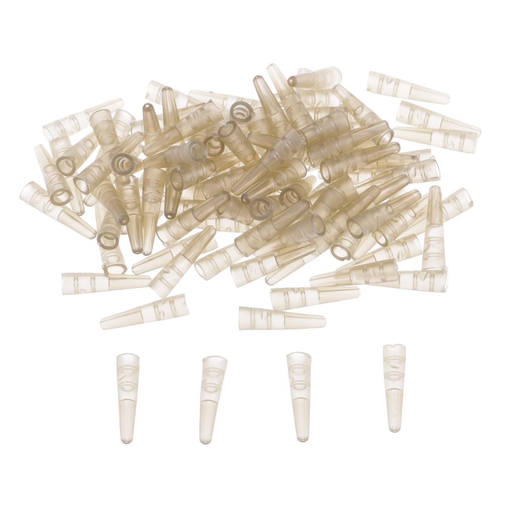 100pcs Saftey Lead Clip Tail Rubber Carp Fishing Terminal Rig Sleeves 17mm