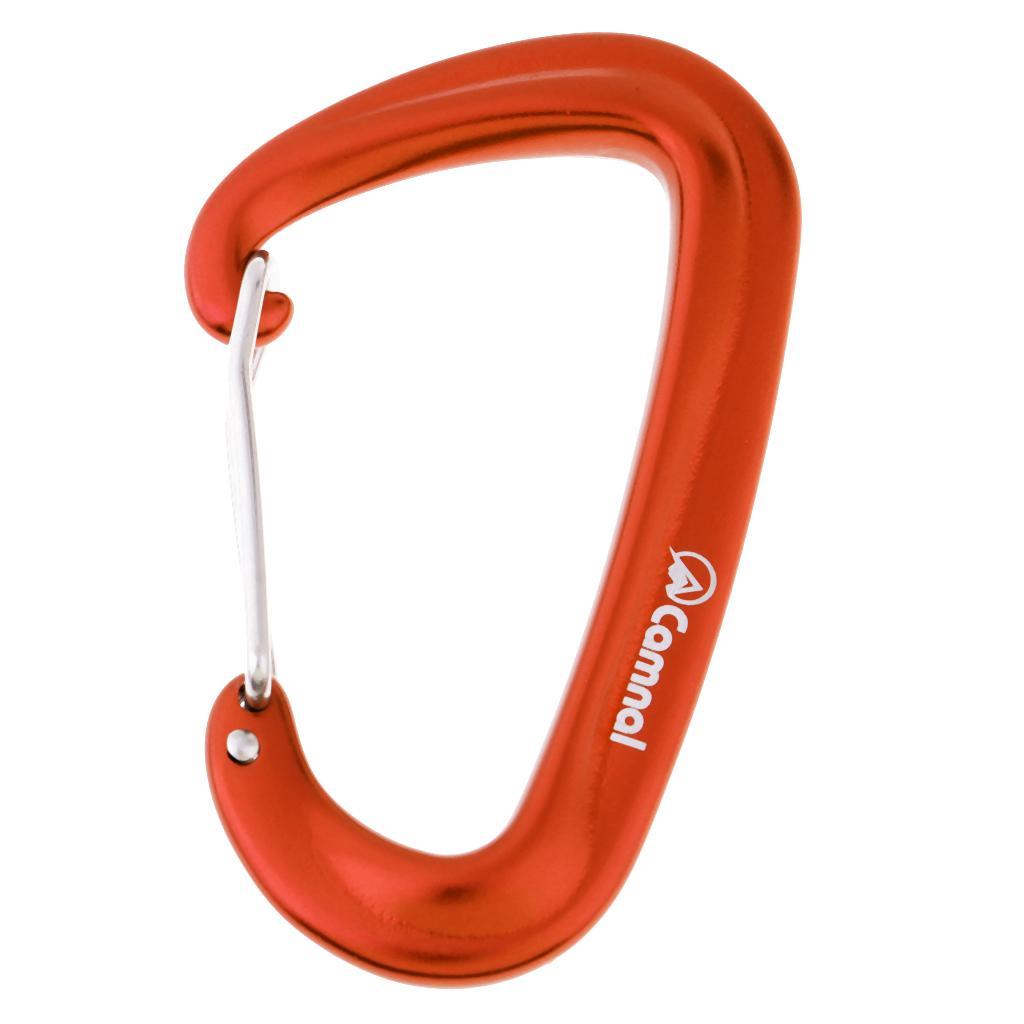 2PCS 16KN Climbing Carabiner - CE Carabiner Clip | Heavy Duty Wiregate Carabiner for Ropes, Hammocks, Camping, Hiking
