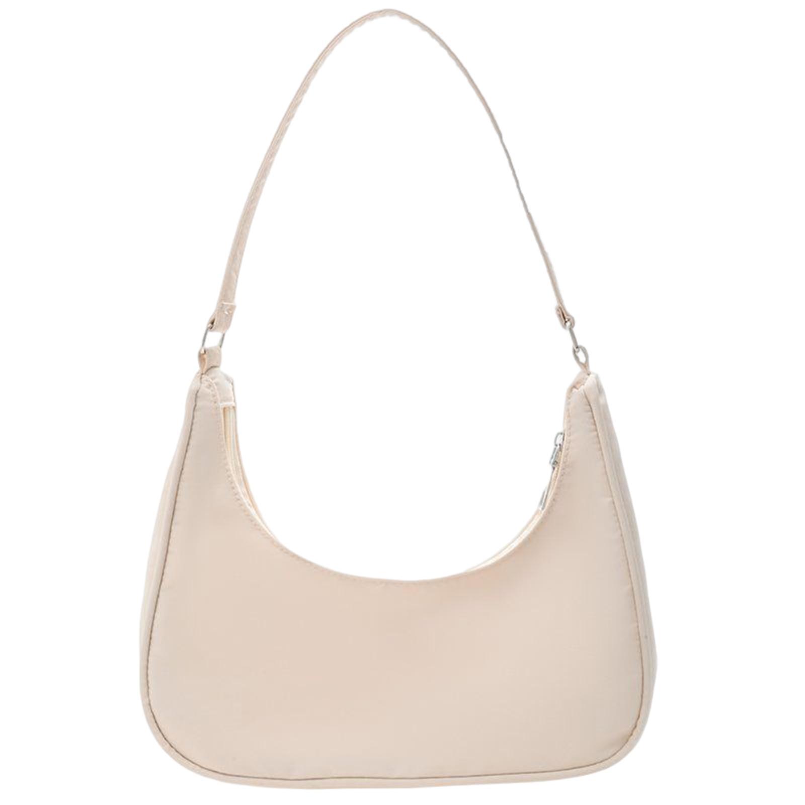 Women Girls Dumpling Bun Beach Underarm Bags Wallet Travel Bag Nylon Shoulder Bag,