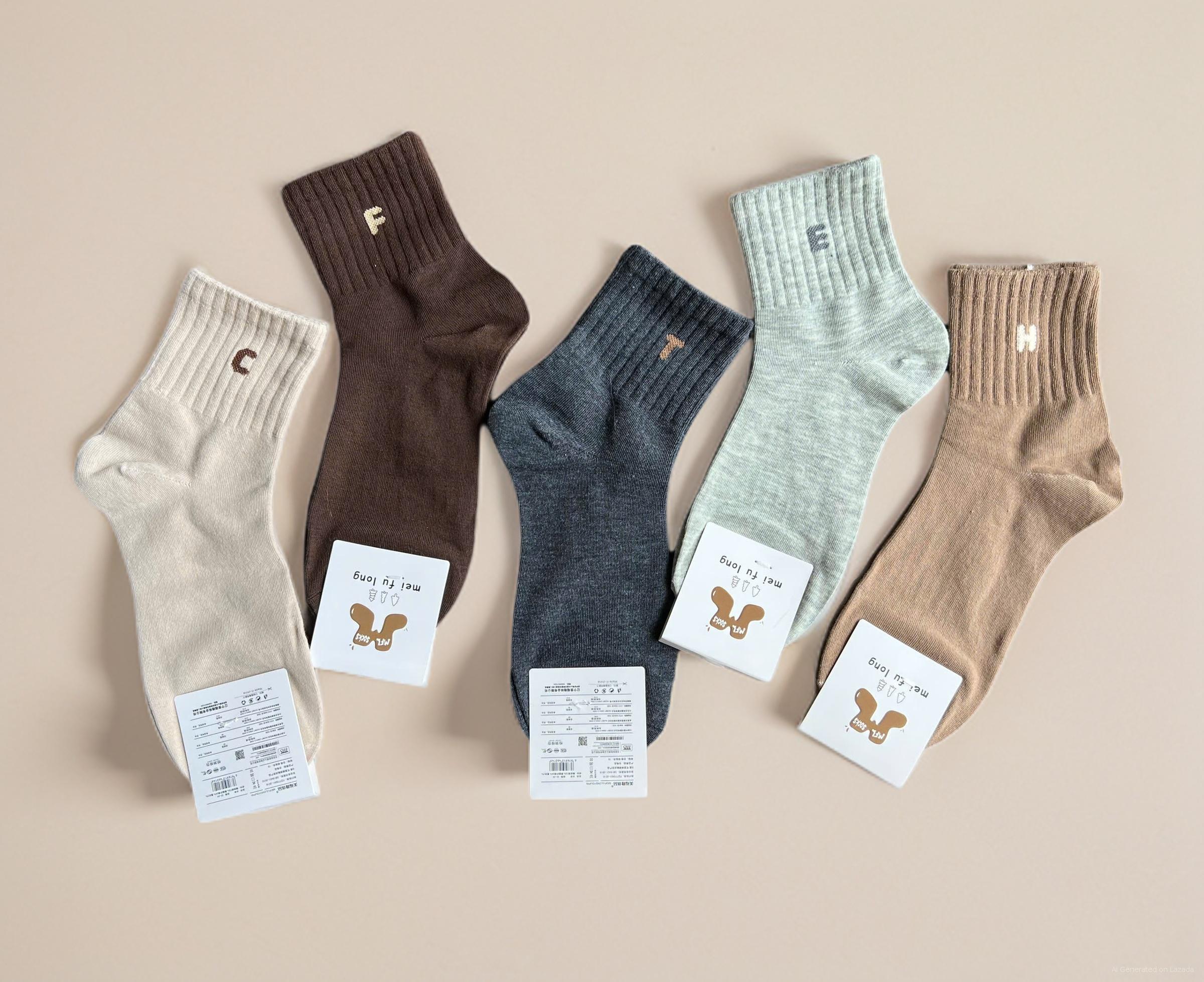 SET 5 ĐÔI TẤT VỚ NỮ CAO CỔ MÃ 22 DÀNH CHO NỮ