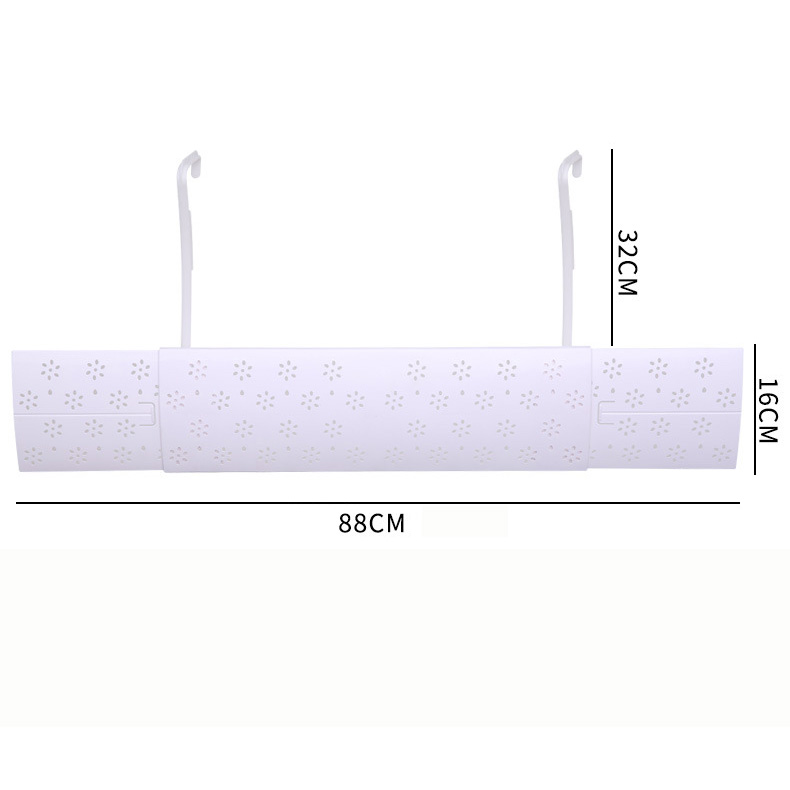 Tấm chắn gió, chuyển đổi hướng gió máy lạnh máy điều hòa có lỗ thoáng khí kích thước 88cm. Tấm chắn gió điều hòa chất liệu nhựa cứng, lắp đặt đơn giản
