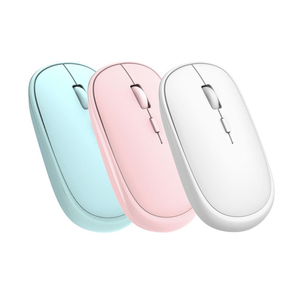Chuột không dây Bluetooth Silent Mouse - Nhỏ Gọn, Tối Giản, Pin Sạc Cao cấp (Black/White/Pink/Mint)
