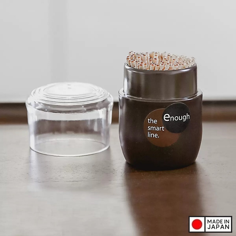 Lọ đựng tăm xỉa răng Inomata Enough 80ml - Hàng nội địa Nhật Bản