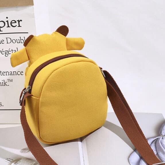 Túi đeo chéo mini hình chú Bò dễ thương, hàng tốt form túi cứng cáp