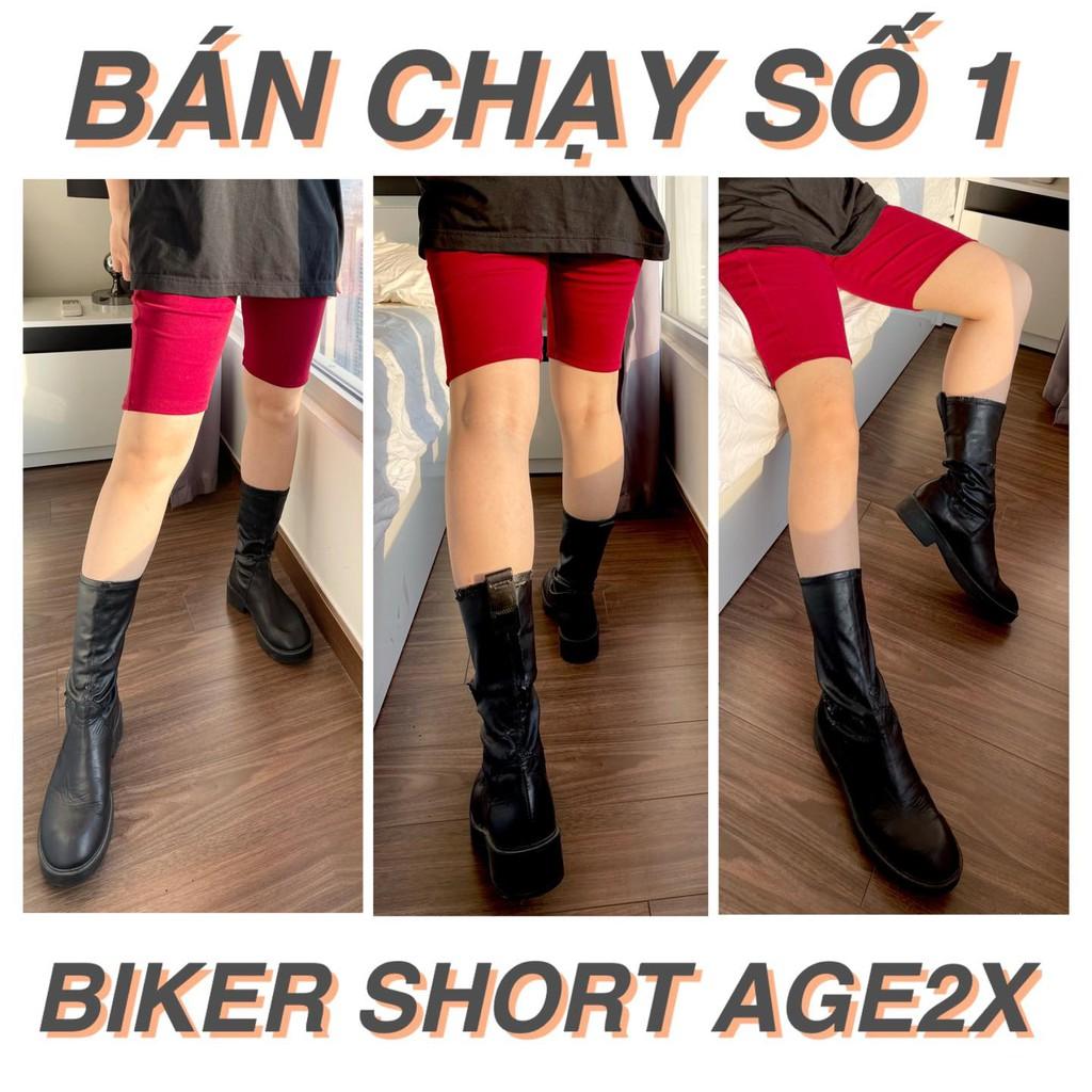 QUẦN BIKER SHORT Đủ Loại Đủ Màu phom chuẩn có 2 túi xéo , chất co giãn thấm hút mồ hôi