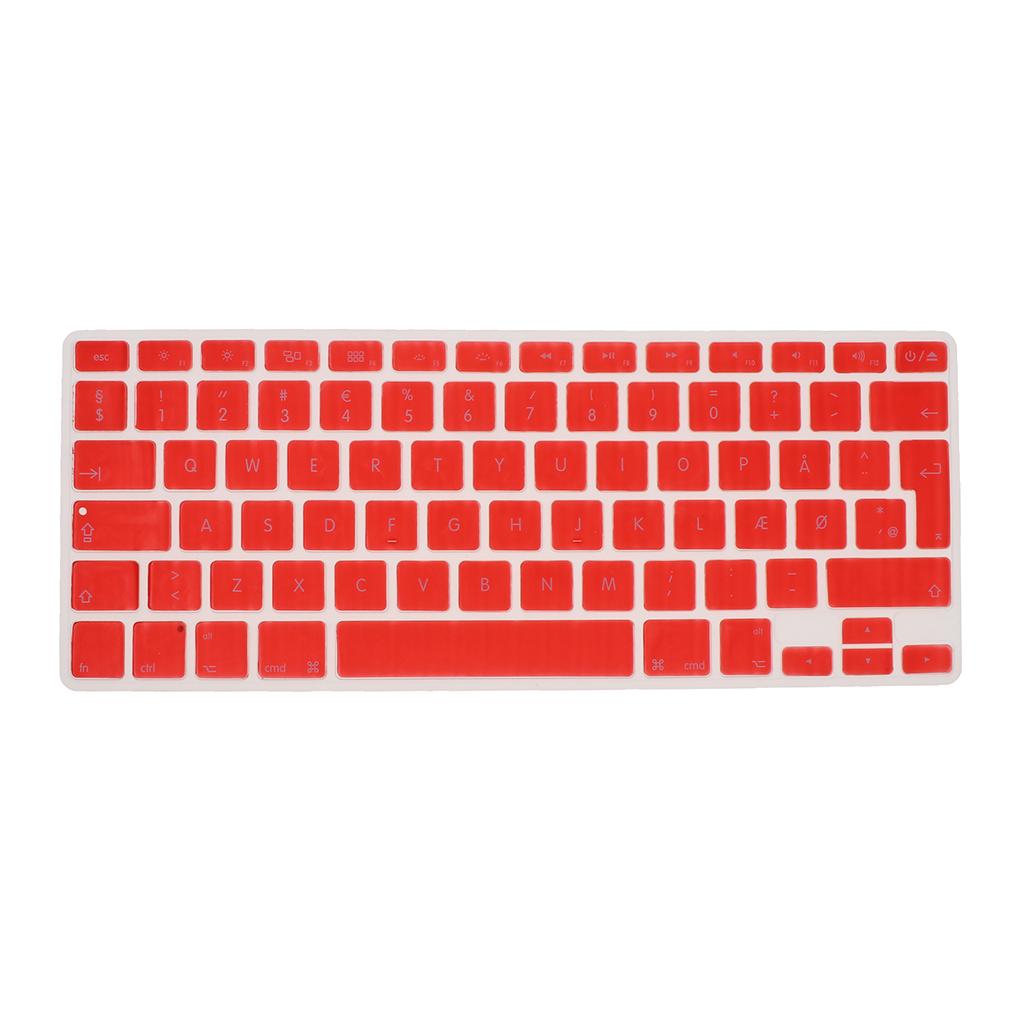 Thin Silicone Keyboard Protector Cover Skin Danish Phonetic for 13.3 inch 15pro Macbook, Soft Touch and Easy to Clean