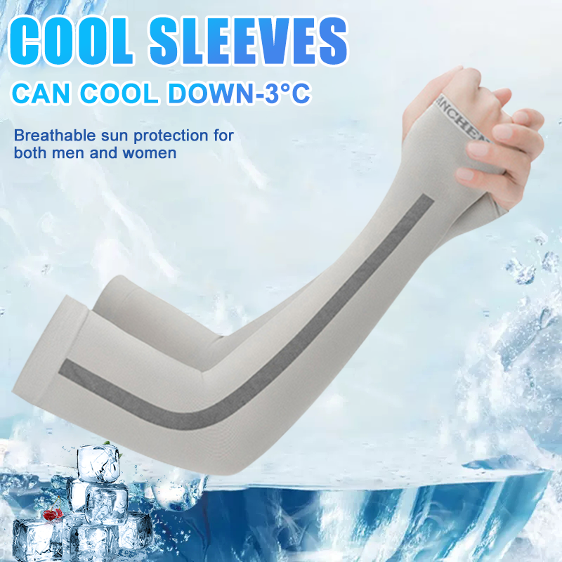 Bảo Vệ Cánh Tay Tay Chống Tia UV Bảo Vệ Cánh Tay Tay Nhanh Khô Tay Bao Thun Golf Tay Dài Sọc Dọc Mùa Hè Color: 01