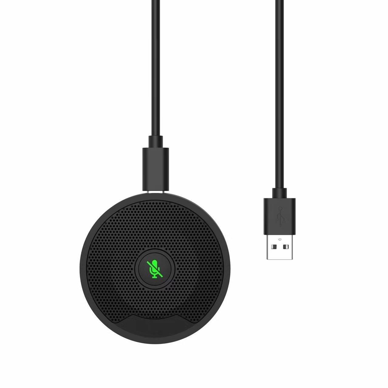 USB Hội nghị micrô, điện thoại micro với tụ điện âm thanh di động cho máy tính PC, công việc từ xa, khóa học trực tuyến, trò chơi, hội nghị video, cắm và chơi, tương thích với Mac Win