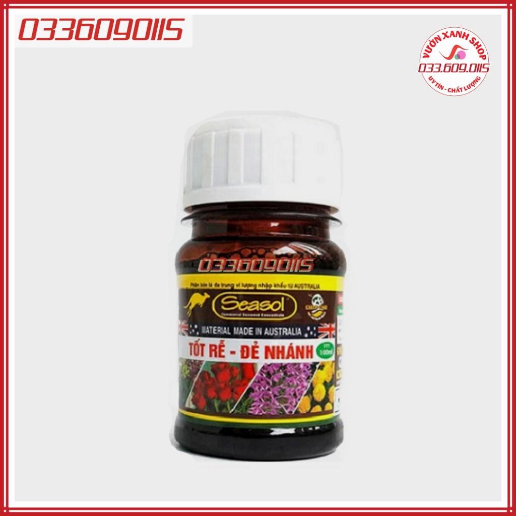 Bộ đôi phân đạm cá Powerfeed và Tảo biển Seasol chai 100ml - chuyên dùng cho cây cảnh