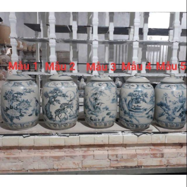 Trạp đựng gạo, bình đựng nước men rạn cổ