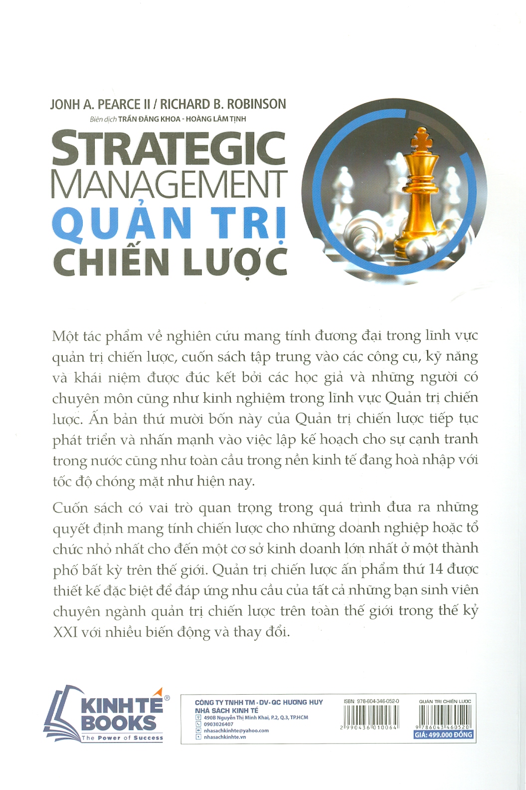 STRATEGIC MANAGEMENT - QUẢN TRỊ CHIẾN LƯỢC (Sách bản quyền Nxb Mc Graw Hill)