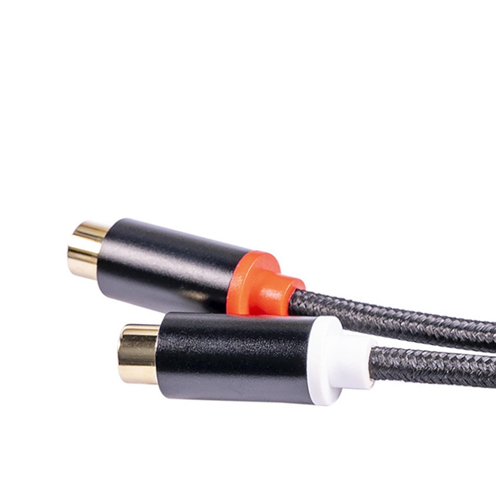 12" Stereo Audio Cable Gold Plated Jack Plug for HiFi Stereo System Speakers