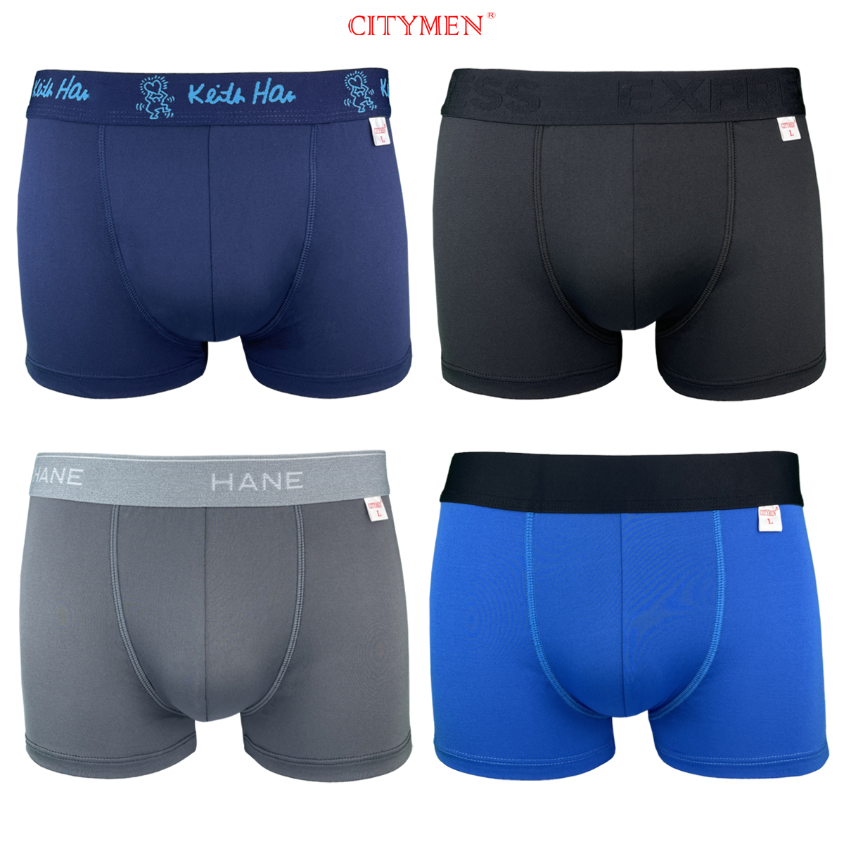 Quần Lót Nam boxer vải thun lạnh nhiều lưng co giãn 4 chiều hiệu CITYMEN cao cấp, sịp nam - LMTK-MULTIBL