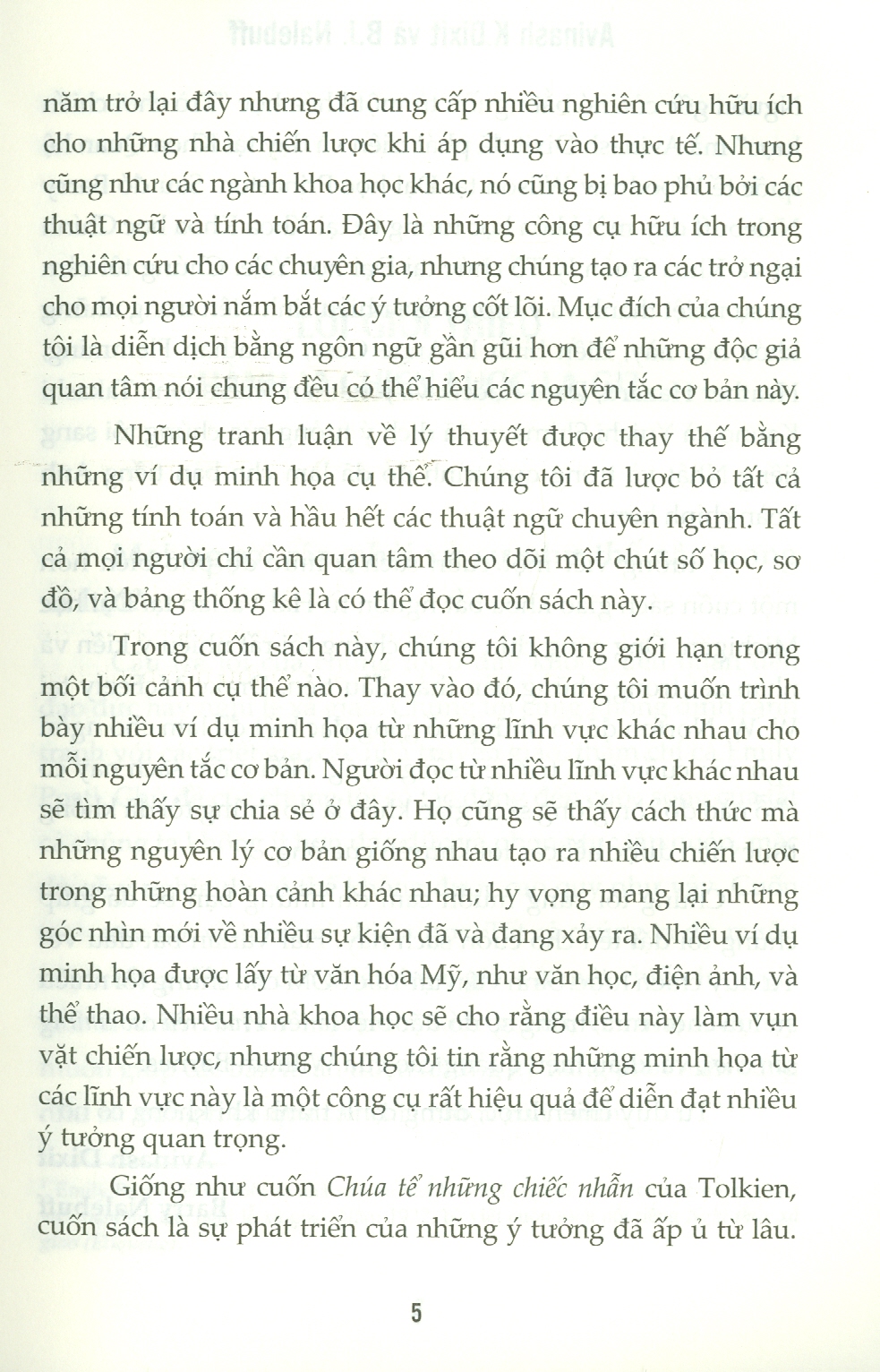 TƯ DUY CHIẾN LƯỢC - Lý Thuyết Trò Chơi Thực Hành - Avinash K. Dixit &amp; Barry J. Nalebuff - Tái bản - (bìa mềm)