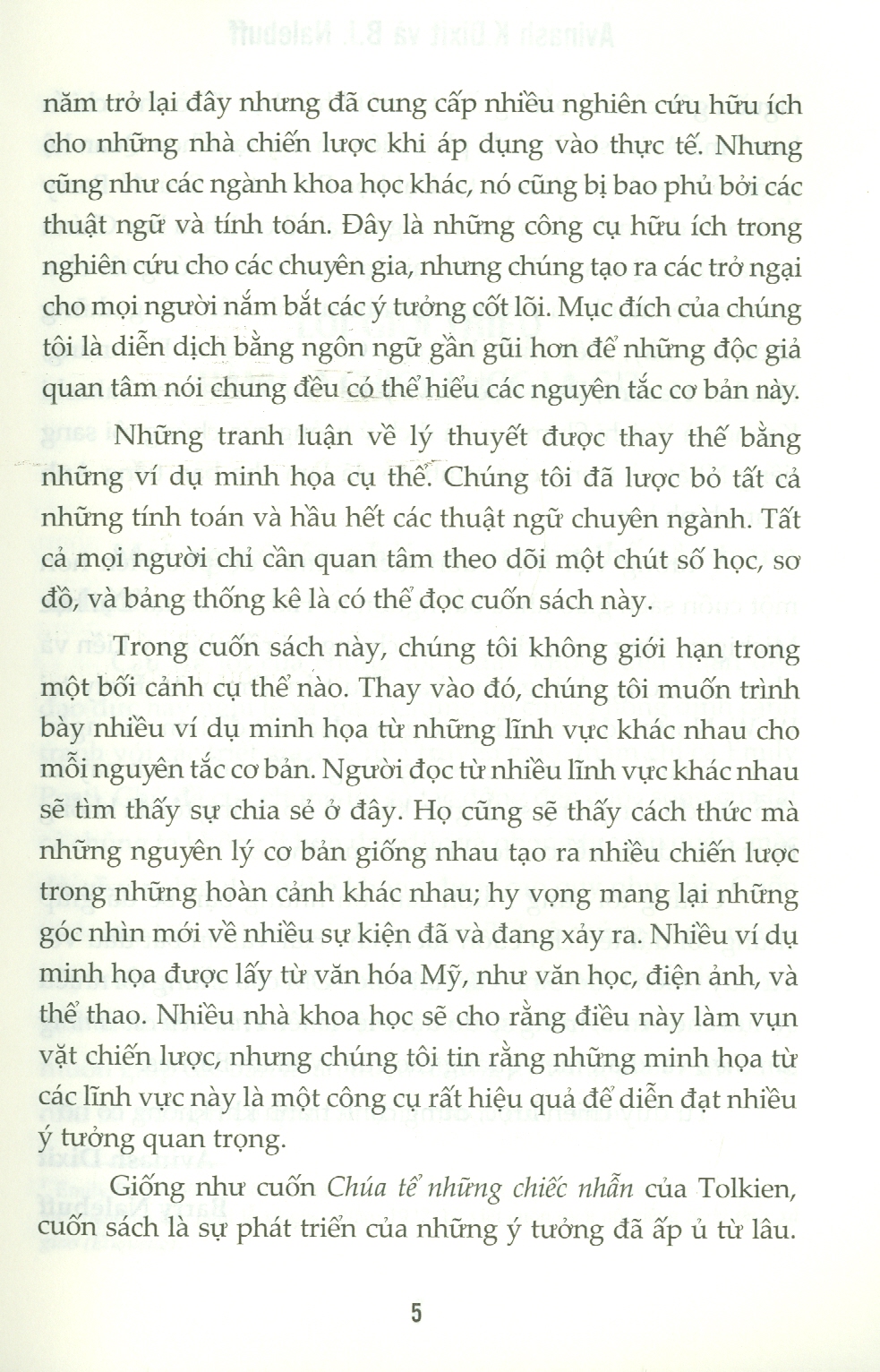 TƯ DUY CHIẾN LƯỢC - Lý Thuyết Trò Chơi Thực Hành - Avinash K. Dixit &amp; Barry J. Nalebuff - Tái bản - (bìa mềm)