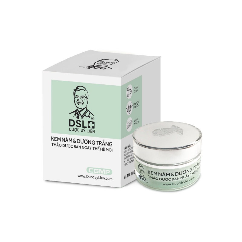 Kem nám &amp; dưỡng trắng thảo dược ban ngày thế hệ mới (12g), mờ nám, mờ vết nhăn, trẻ hóa làn da - Dược Sĩ Liên