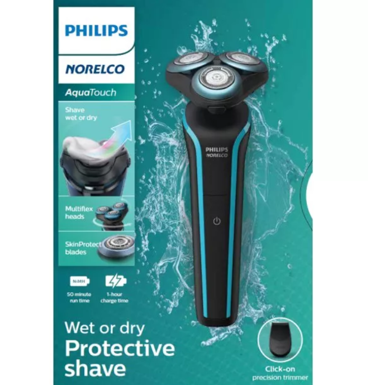 Máy cạo râu Philips Norelco AquaTouch Wet &amp; Dry Electric Shaver S5767/87, Series 5000 | Bảo Hành 2 năm