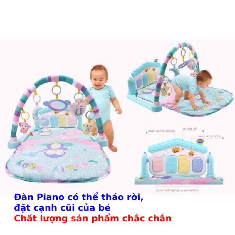 Thảm nhạc cho bé nằm chơi cao cấp phát triển thính giác thị giác