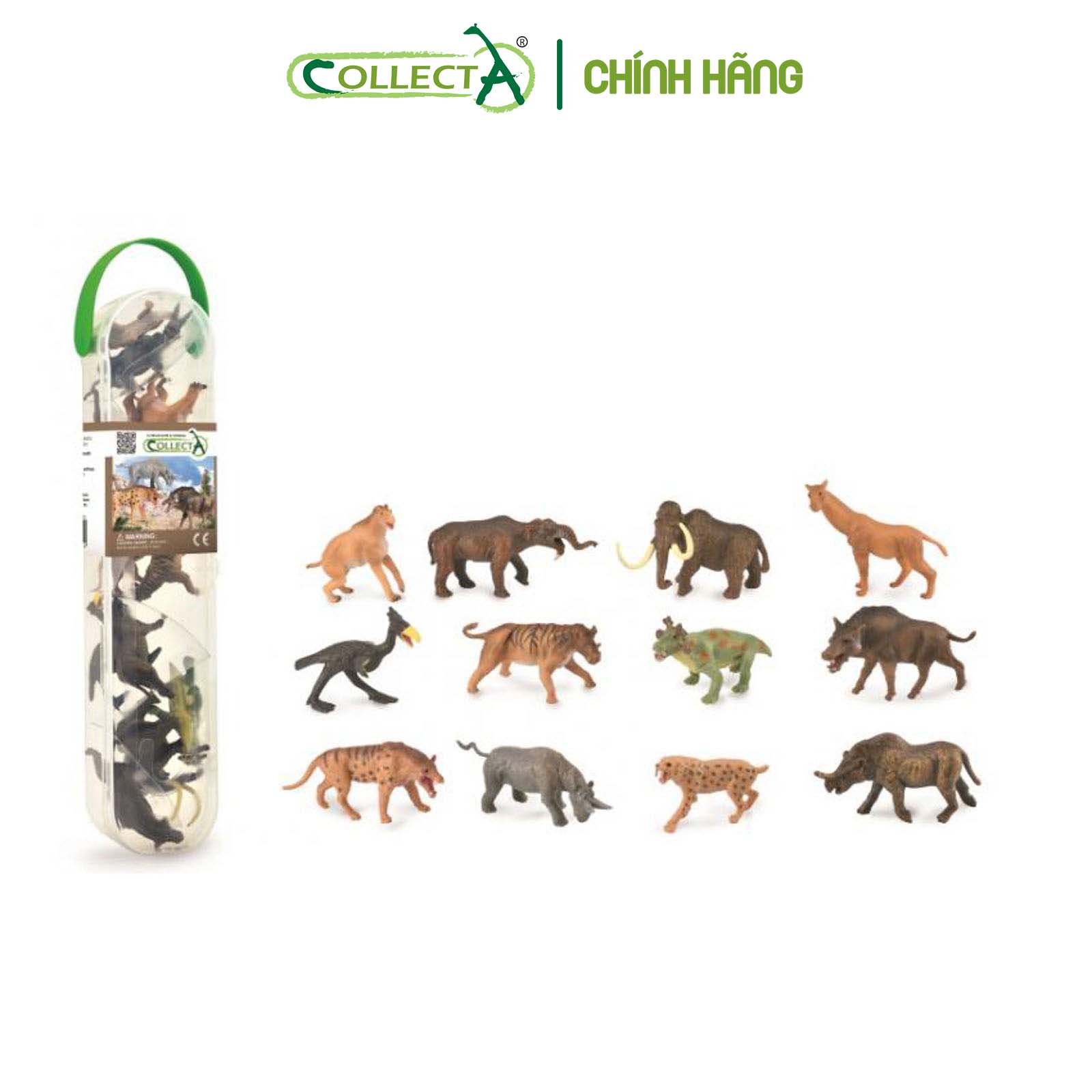 Bộ hình thu nhỏ: Động Vật Tiền Sử - CollectA Box of Mini Prehistoric Animals, hiệu: CollectA, mã HS 9655090[A1100] -  Chất liệu an toàn cho trẻ - Hàng chính hãng