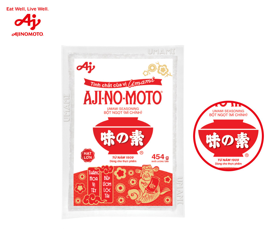 Combo 4 gói Bột ngọt AJI-NO-MOTO 454g