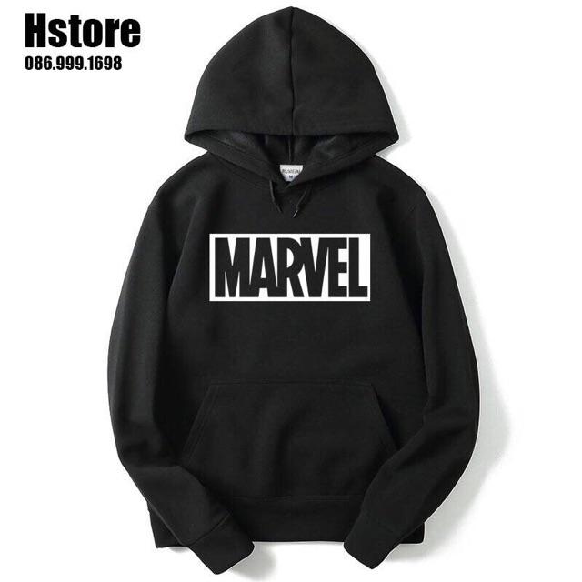 Áo hoodie nam nữ chữ Marv có bigsize vải nỉ bông ngoại dày mịn