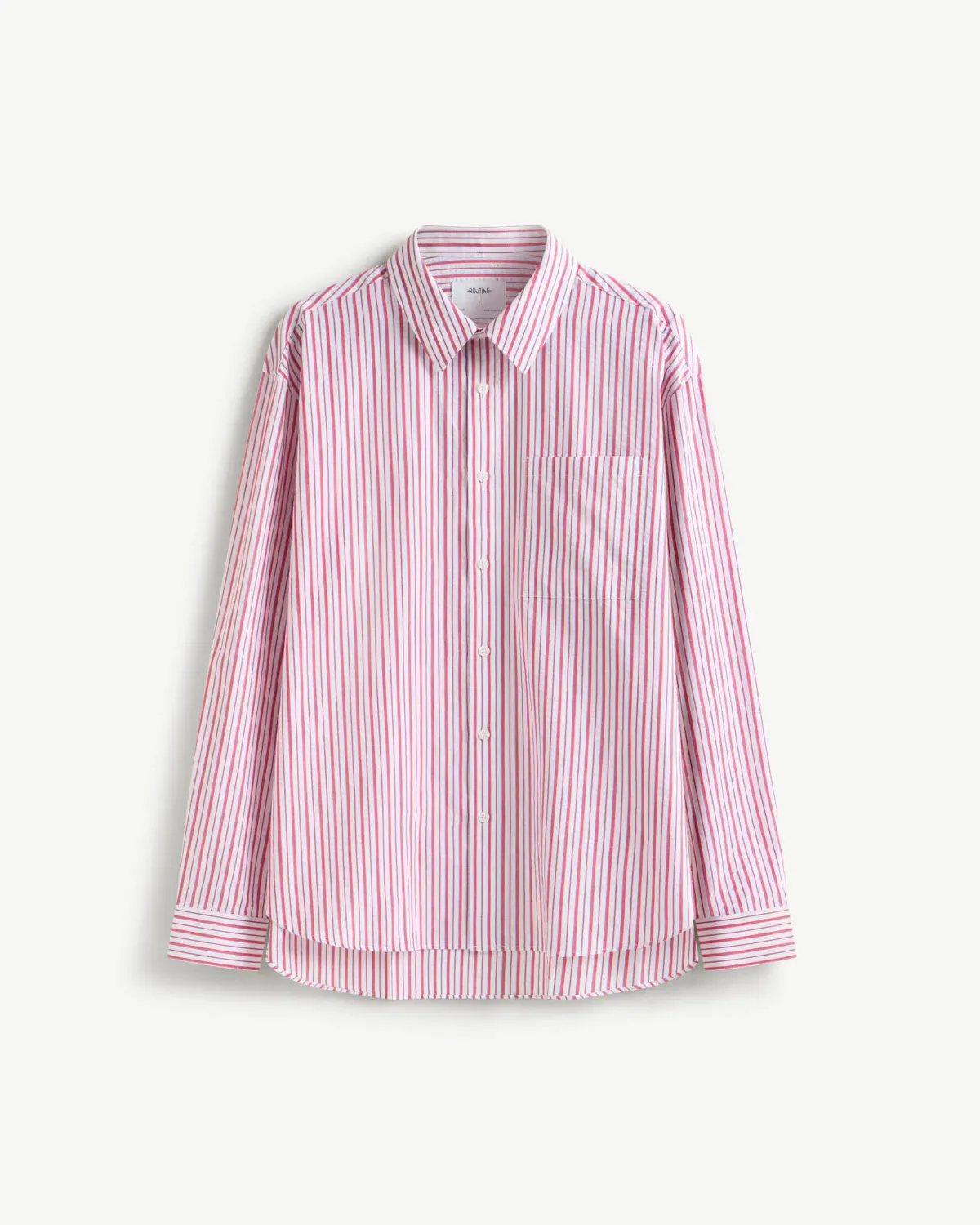 Áo Sơ Mi ROUTINE Nam Tay Dài Kẻ Sọc vải mềm Form Loose - 10F24SHL060 | LASTORE MENSWEAR