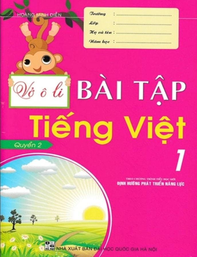Sách - Vở Ô Li Bài Tập Tiếng Việt 1 - Quyển 2