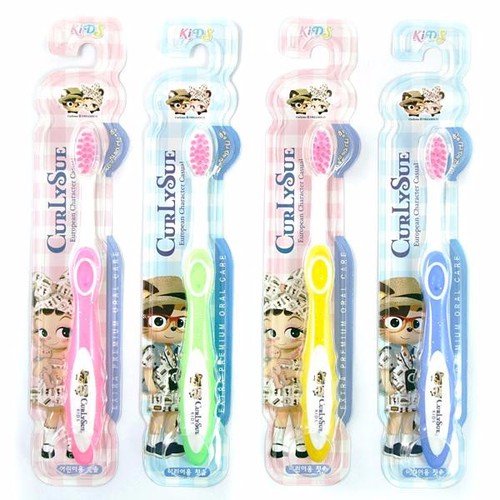 Hộp 20 bàn chải đánh răng cho bé Curly Sue nhập khẩu Hàn Quốc