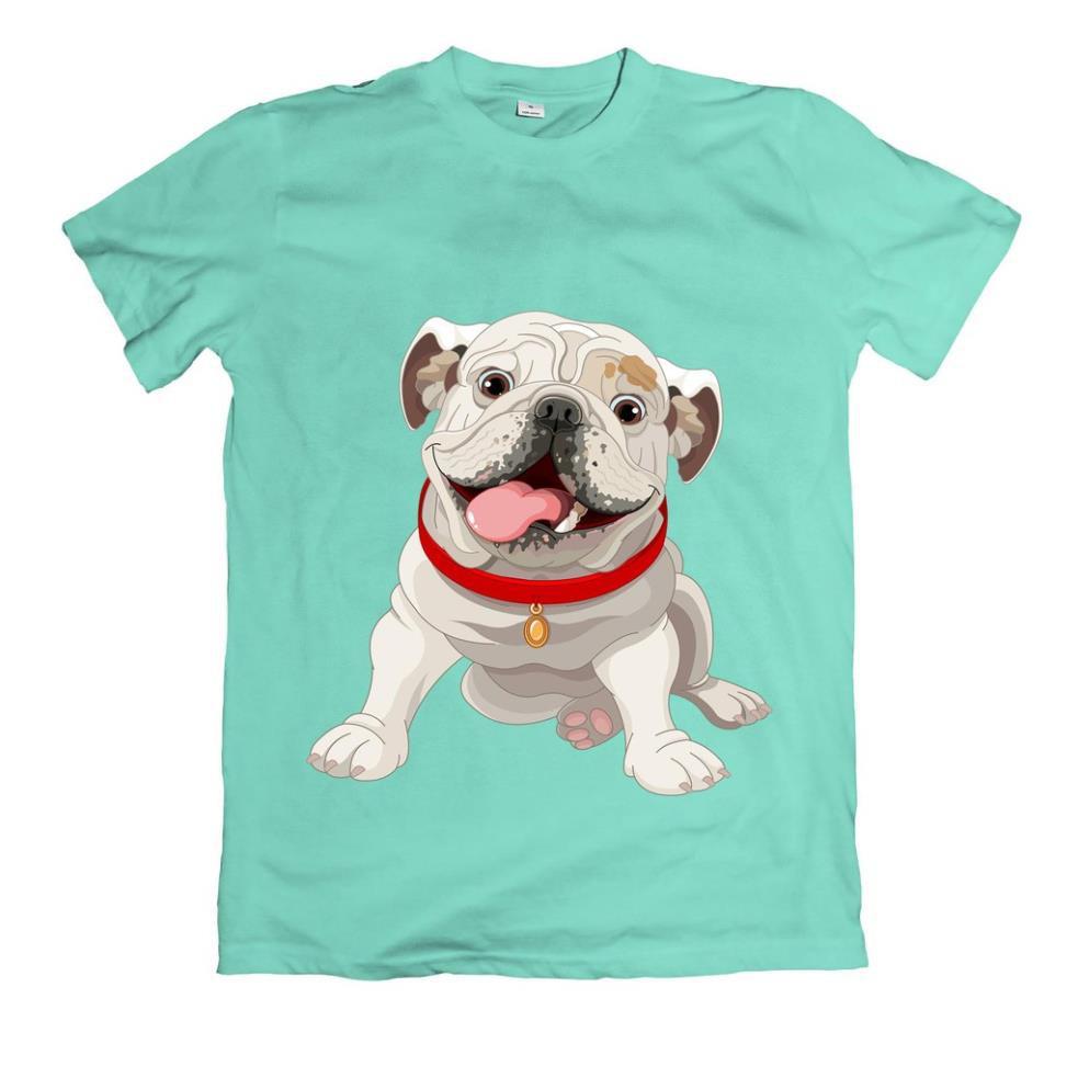 SALE- Áo thun in hình chó bull dog
