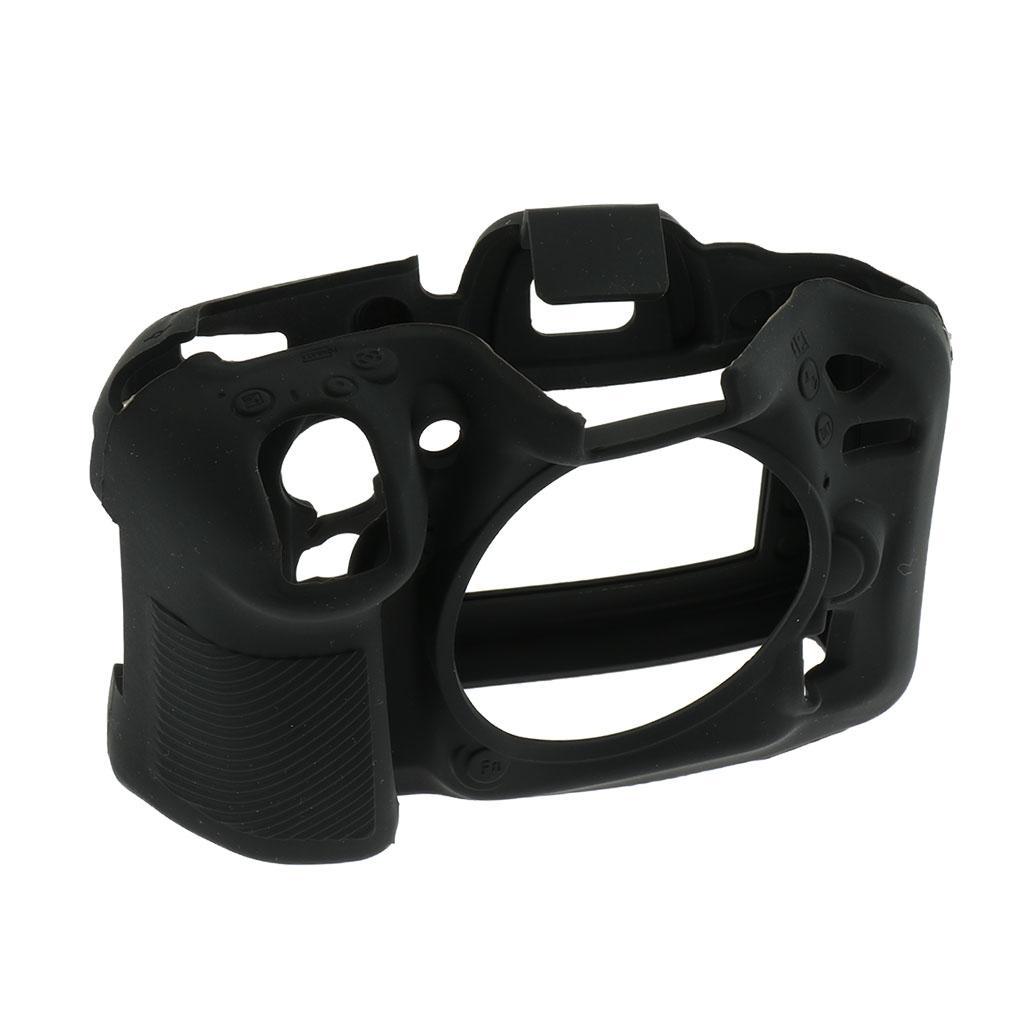 Silicone Case Cover Skin for Nikon D7100 D7200 Camera Protector Black