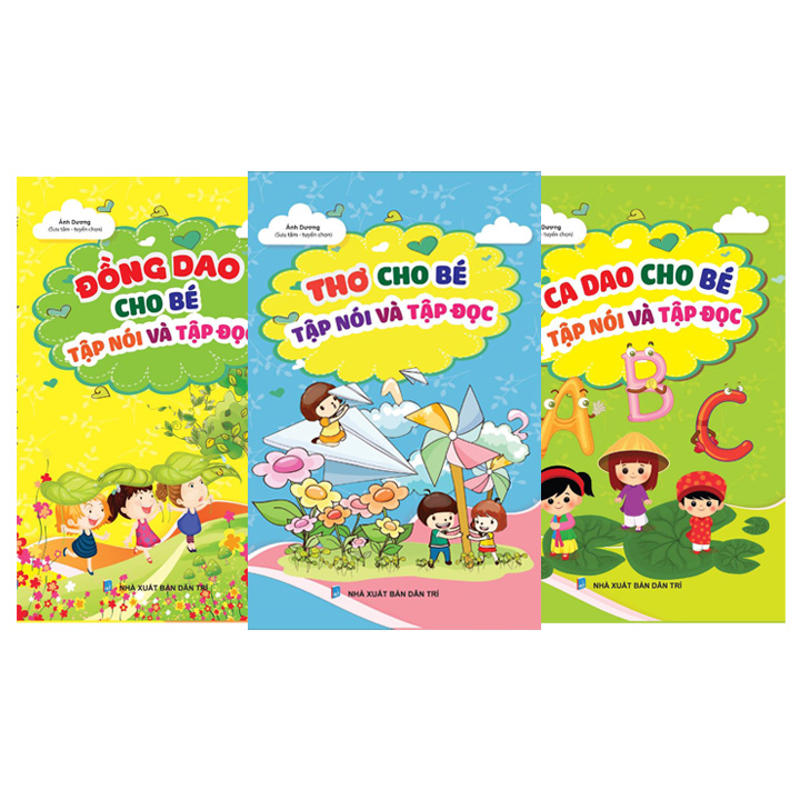 Combo 3 cuốn Thơ - Ca dao - Đồng dao cho bé tập nói - tập đọc